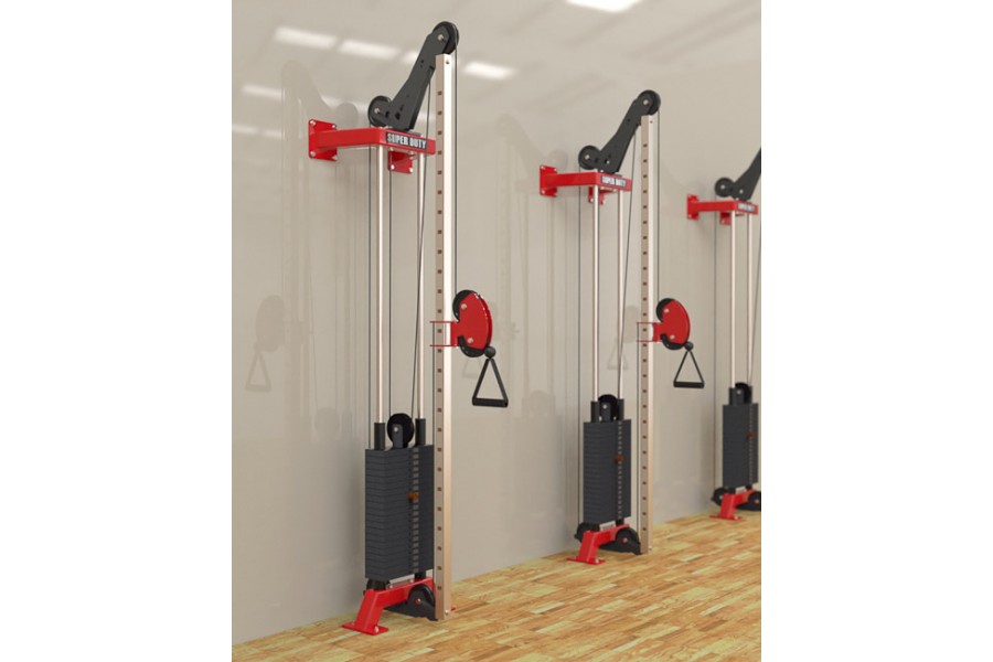 Super Duty Wall Pulleys 112kg Stack International Fitness - Wall Mounted Pulley Weight System